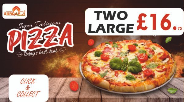 2 Large Pizza